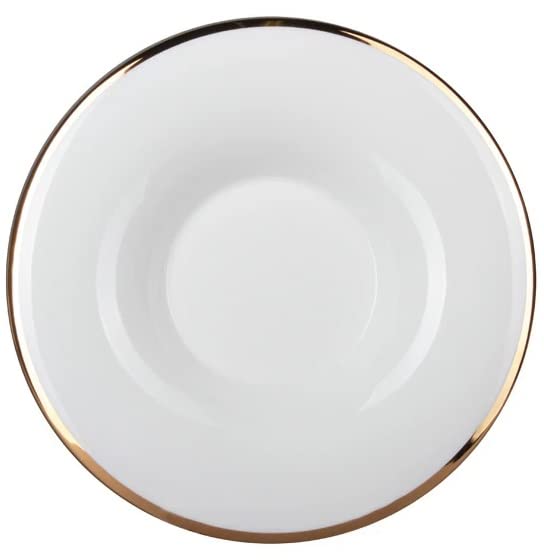 Lomonosov Porcelain Espresso Cup and Saucer Yulia Golden Ribbon 4.9 fl.oz/145 ml