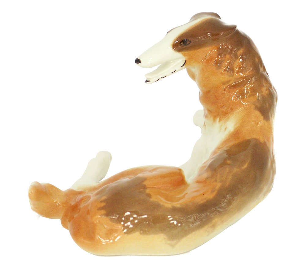 Greyhound Dog Lomonosov Porcelain Collectible Figurine