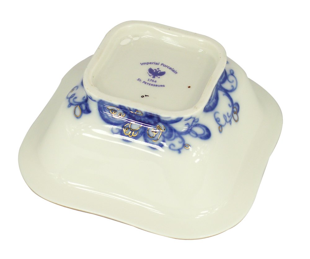 Lomonosov Porcelain Singing Garden Salad Bowl for 1 Serving 5.75 oz / 170 ml