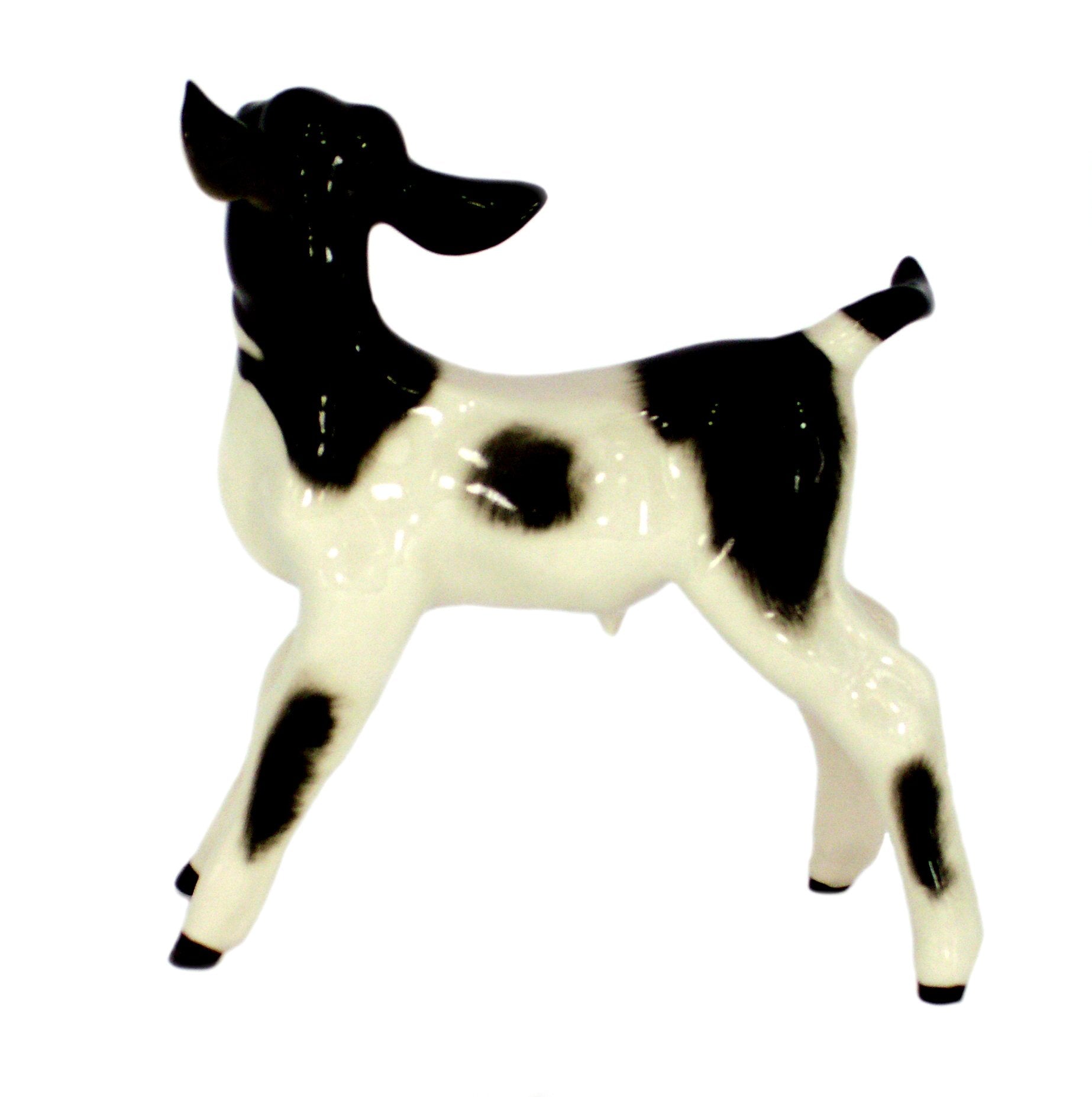 Cow Baby Bull-Calf Goby Lomonosov Porcelain Collectible Figurine