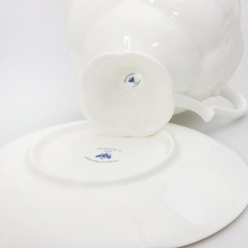 Imperial/Lomonosov Porcelain Golden Ribbon 20-Piece Tea Set for 6 Persons