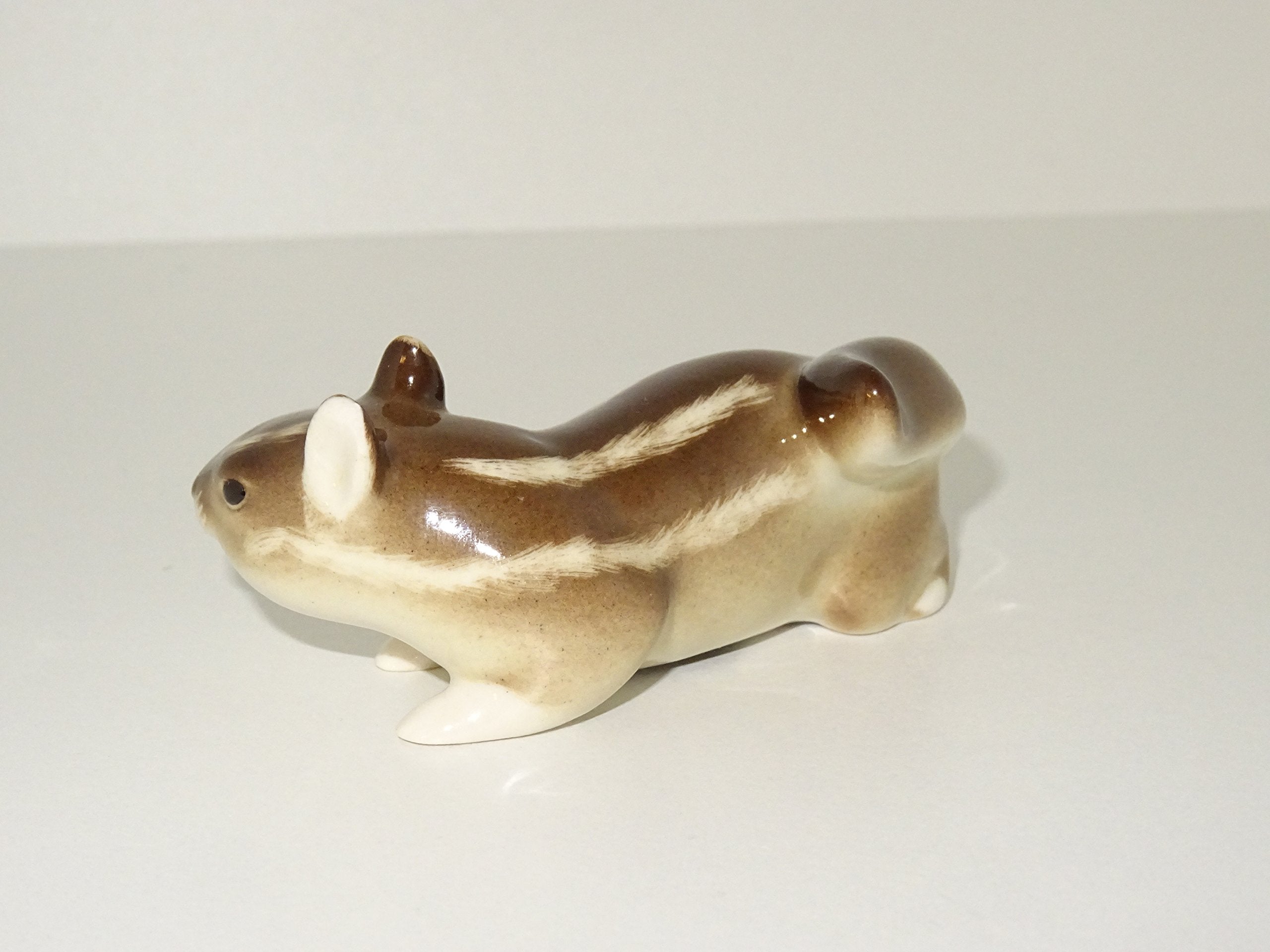 Porcelain Figurine Russian Chipmunk lomonosov IFZ Imperial Ceramic Statue 2