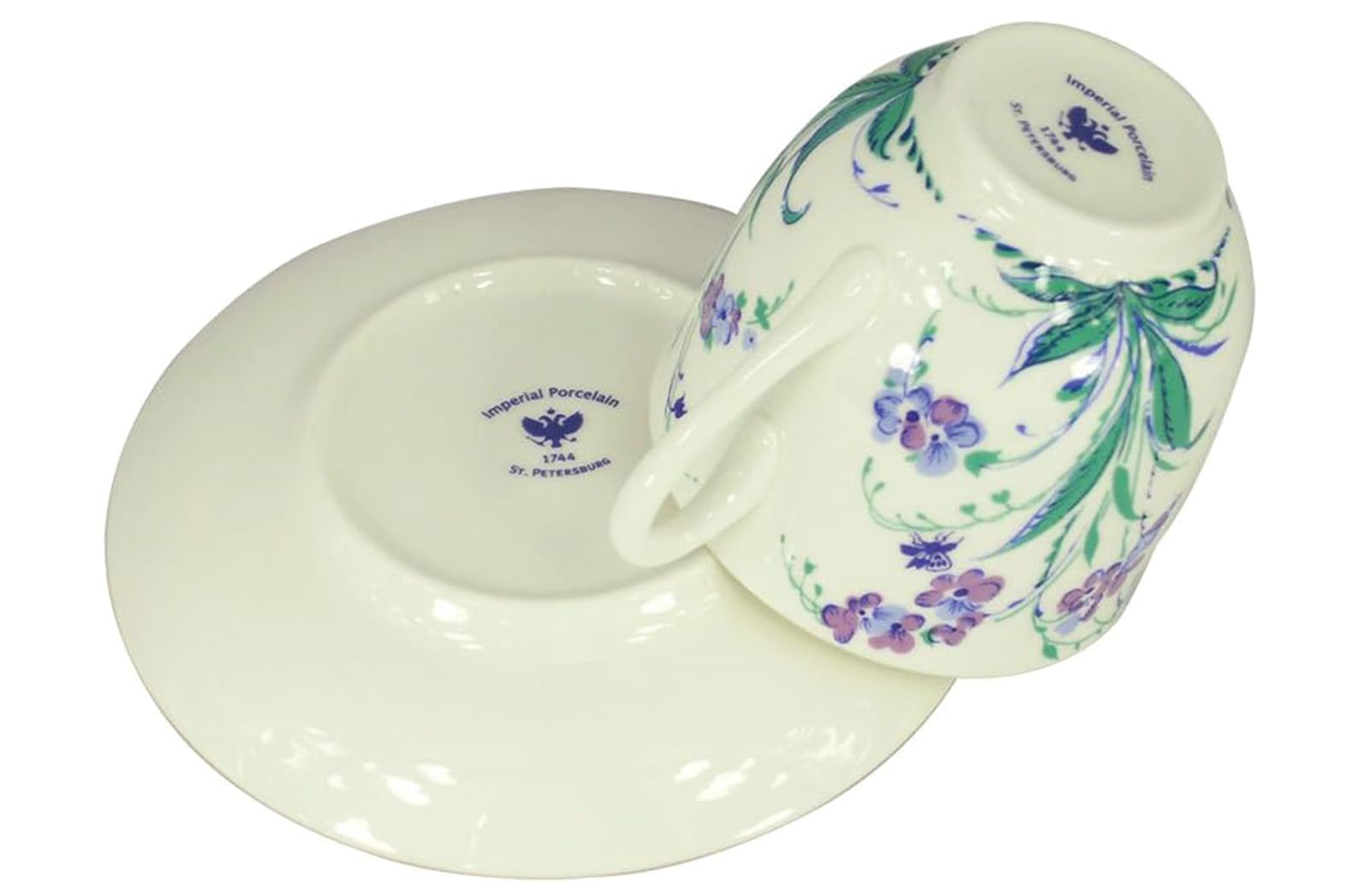 Imperial Lomonosov Porcelain Cup and Saucer Set Collection