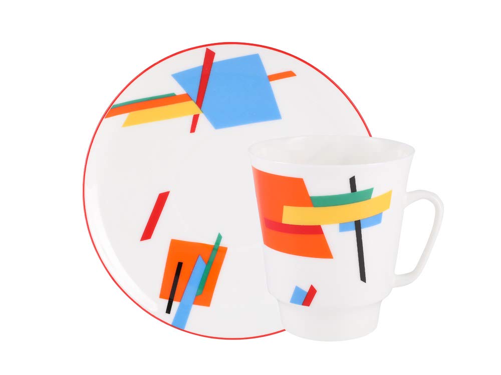 Lomonosov Bone China Cup and Saucer May Motion-5 5.6 fl.oz/165 ml 2 pc