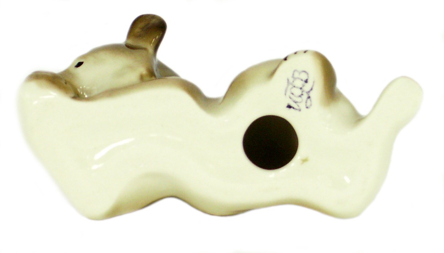 Brown Bear with Honey Lomonosov Porcelain Figurine Collectible