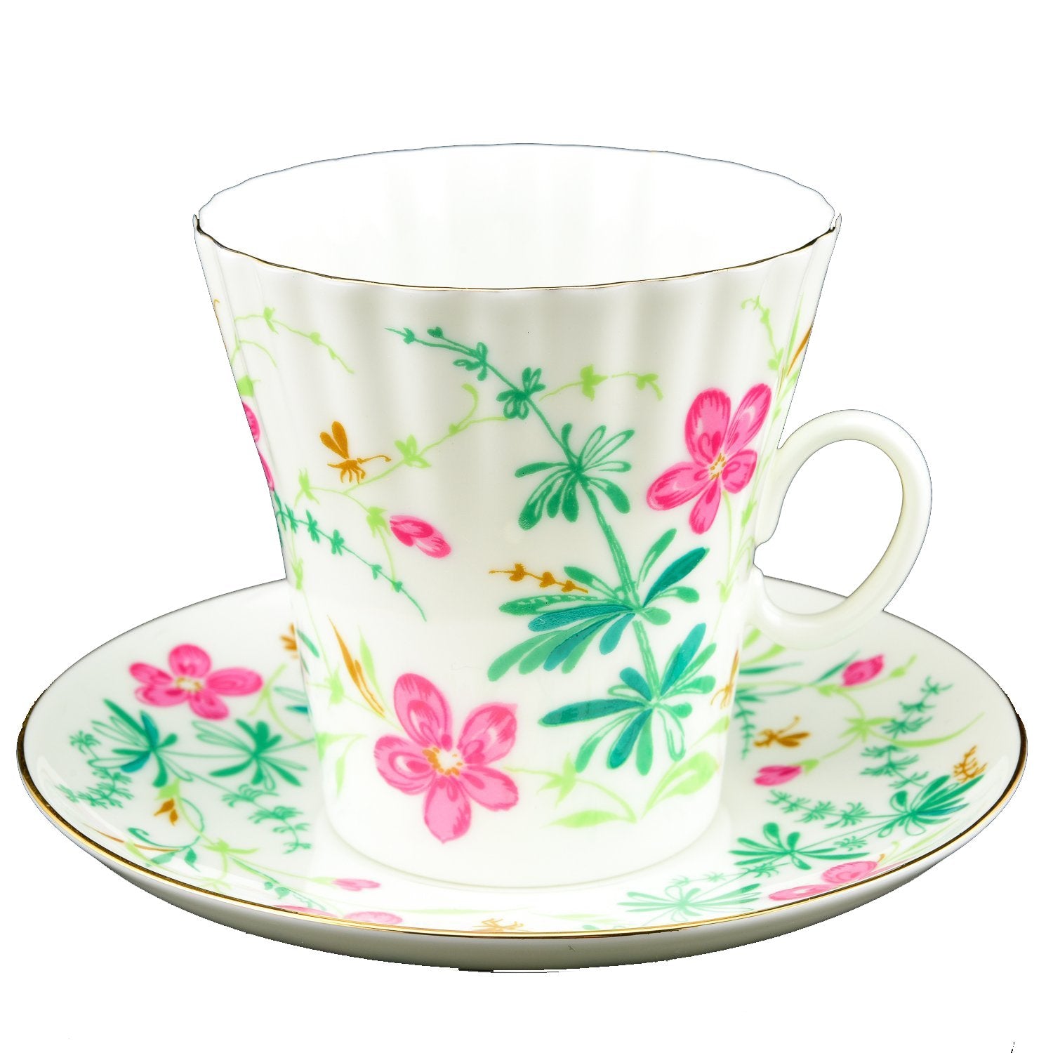 Lomonosov Porcelain Dandelion Teacup Set Bone China Flowers