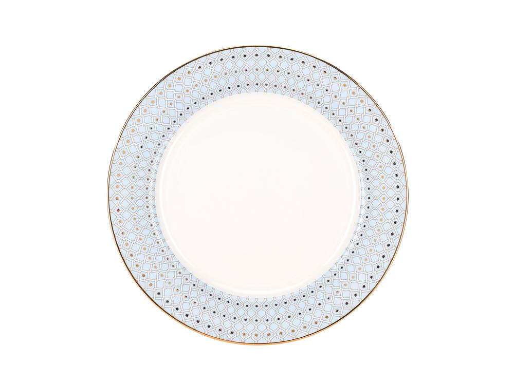 Lomonosov Porcelain Dinner Plate Azure Blue v.2 10.6"/270 mm