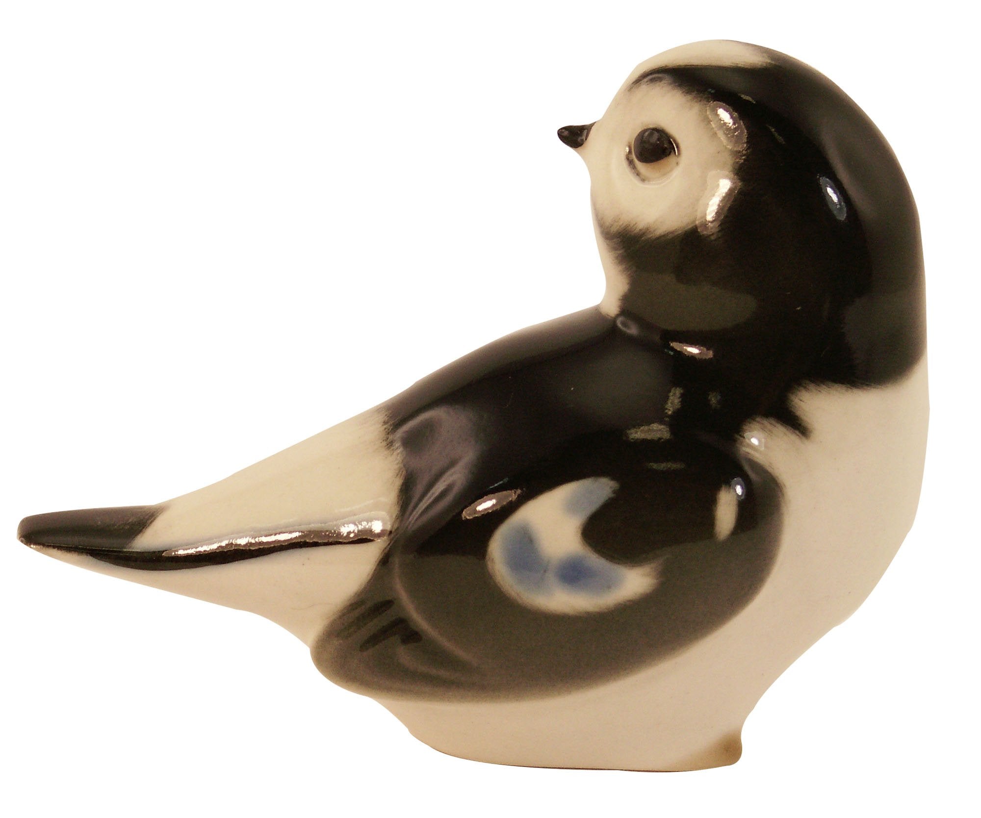 Snow Bunting Bird 1 Lomonosov Porcelain Collectible Figurine