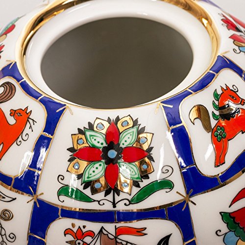 Imperial / Lomonosov Porcelain Brewing Teapot 'Russian Lubok' 600ml