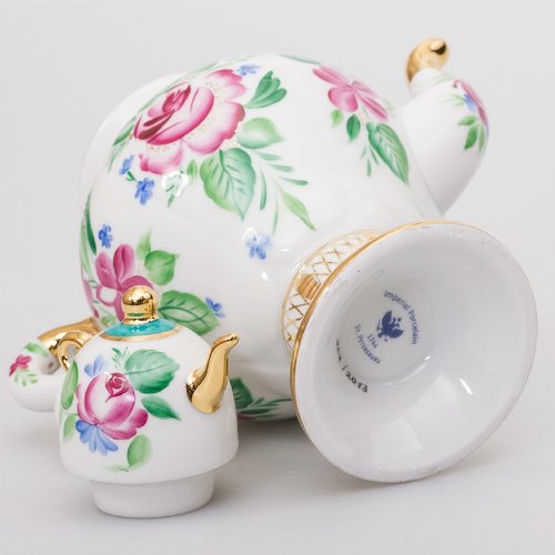 Imperial / Lomonosov Porcelain Brewing Teapot "Sunny Day"