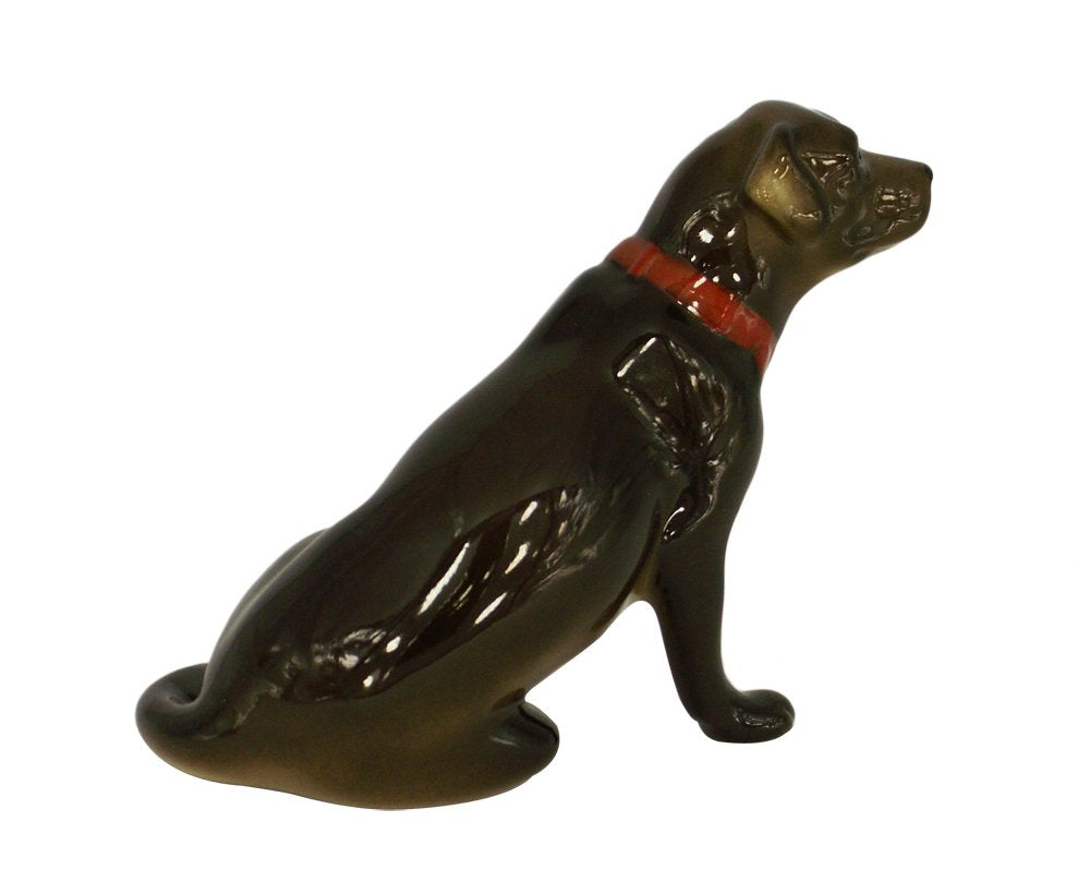 Labrador Retriever Dog Chocholate Colored Lomonosov Porcelain Collectible Figurine