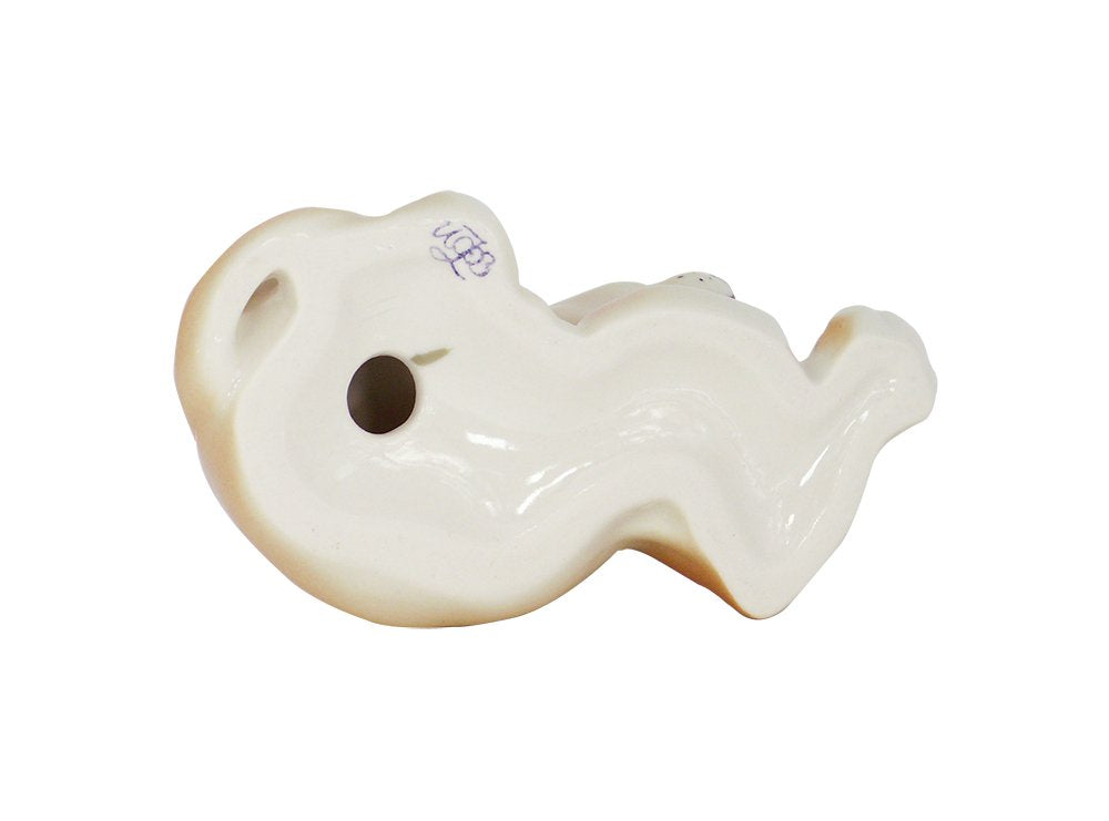 Lion Young Baby Cub Lying Lomonosov Porcelain Collectible Figurine