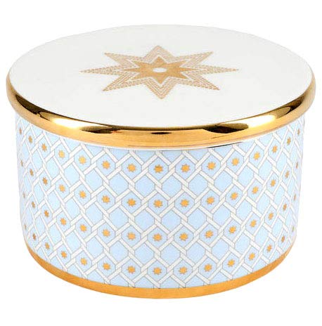 Lomonosov Porcelain Treasure Jewelry Box Azure