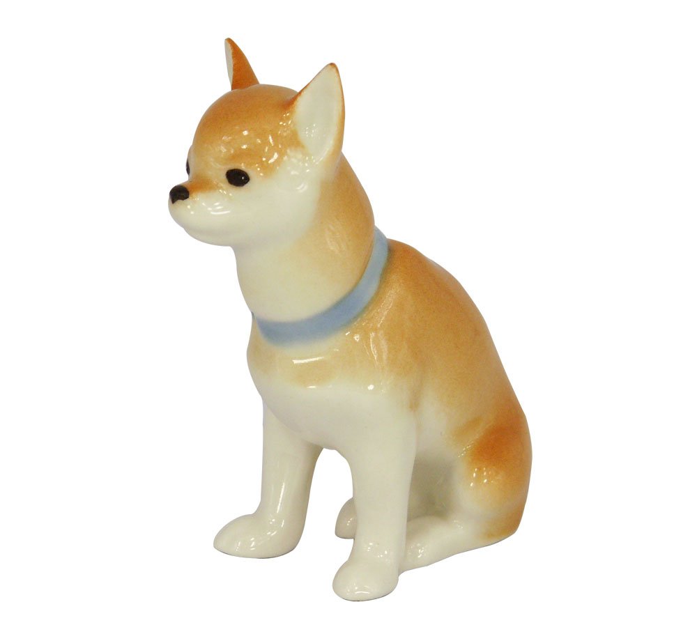 Chihuahua Sitting Dog Lomonosov Porcelain Collectible Figurine