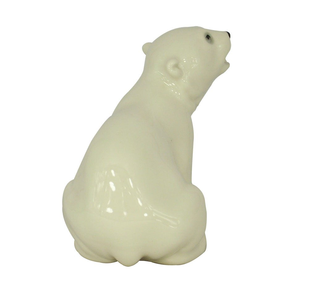 Polar Bear Baby Cub Lomonosov Porcelain Figurine