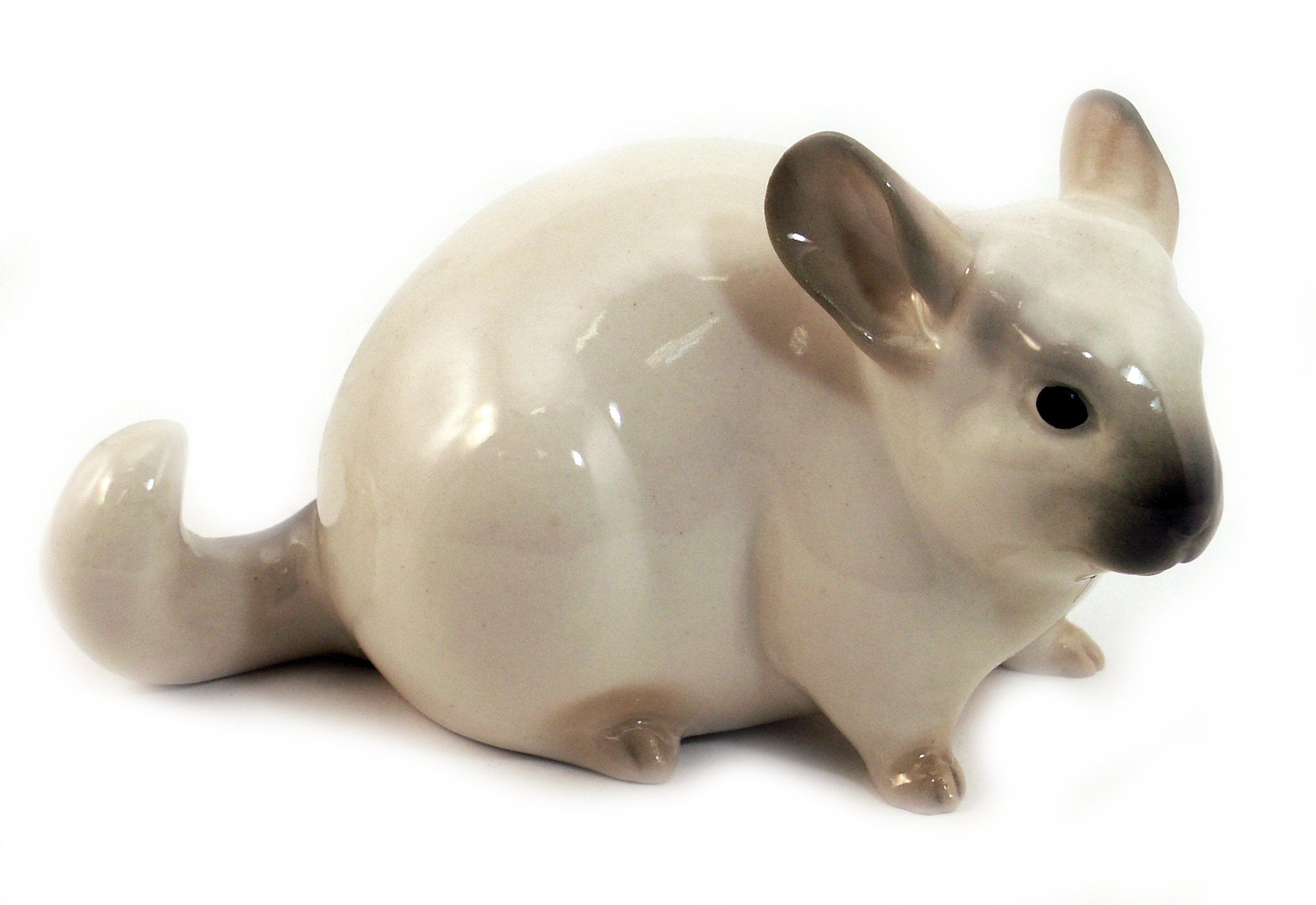 Lomonosov Porcelain Figurine Gray Sweet Chinchilla