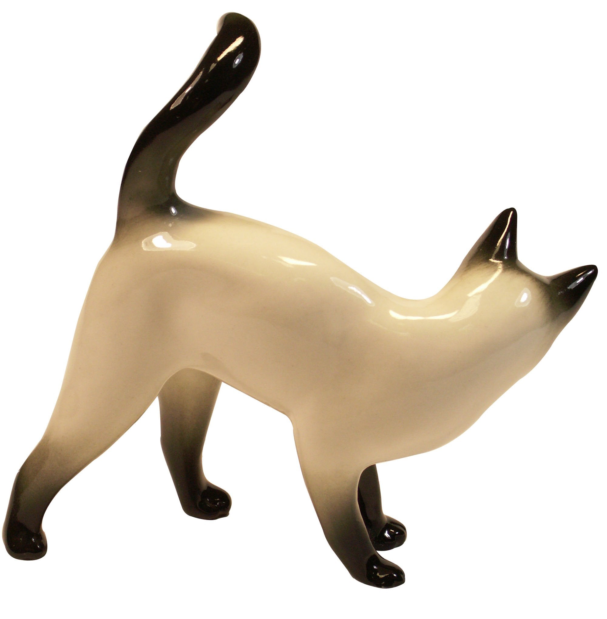 Siamese Thai Cat Lomonosov Porcelain Figurine