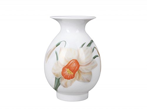 Lomonosov Porcelain Flower Vase Birch Narcissus