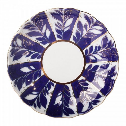 Lomonosov Porcelain Cookie Biscuit Pastry Cake Dish Winter Night 8.5"