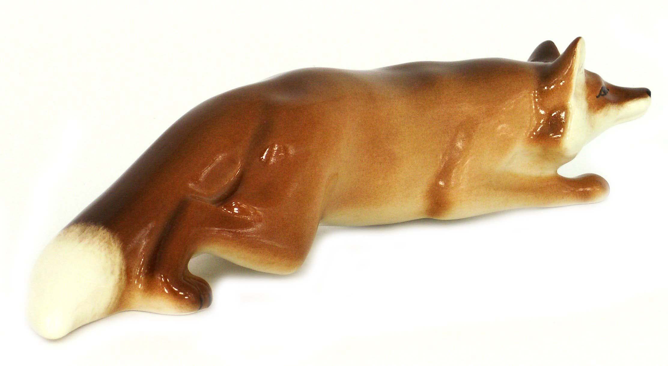 Red Fox Hunting Lomonosov Porcelain Collectible Figurine