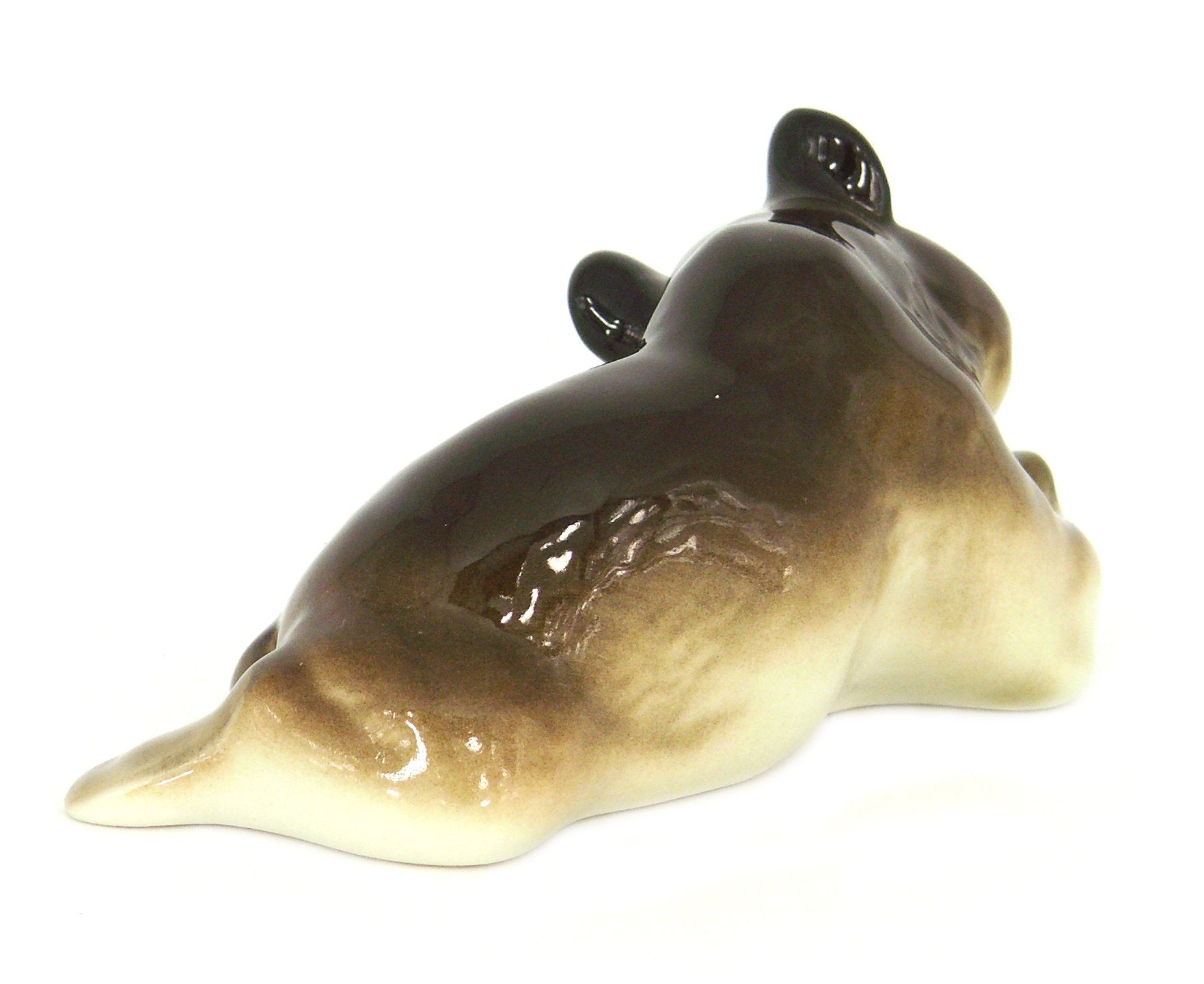 Brown Bear with Honey Lomonosov Porcelain Figurine Collectible