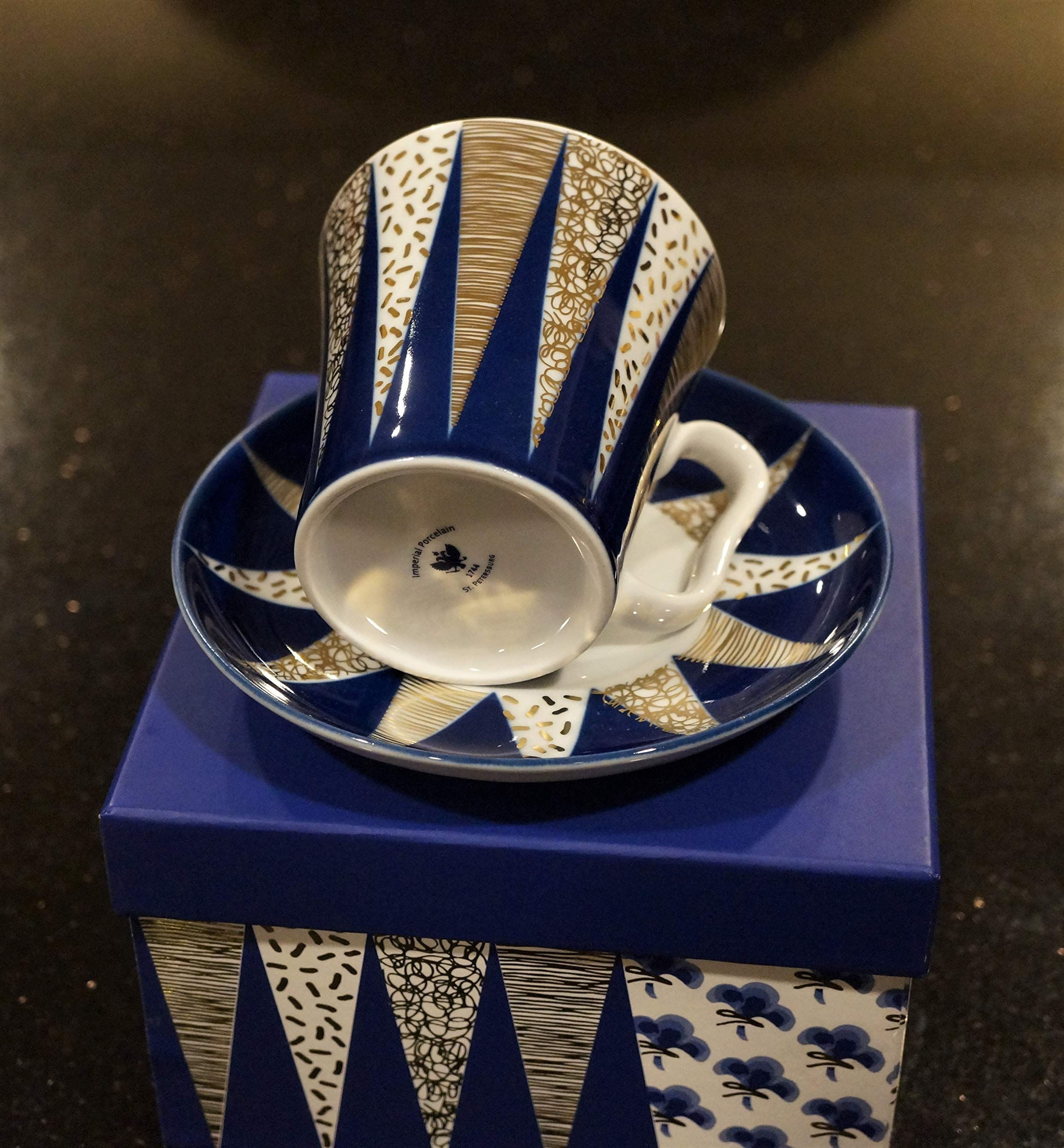 Lomonosov Mug with saucer 360 ml, Leningrad, Bells