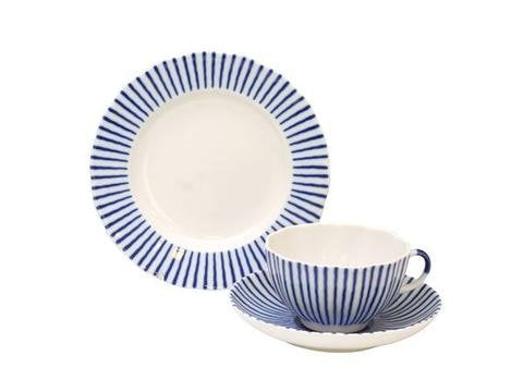 Lomonosov Porcelain Tea Set Cup, Saucer, Plate Tulip Frenchman 8.45 oz/250 ml