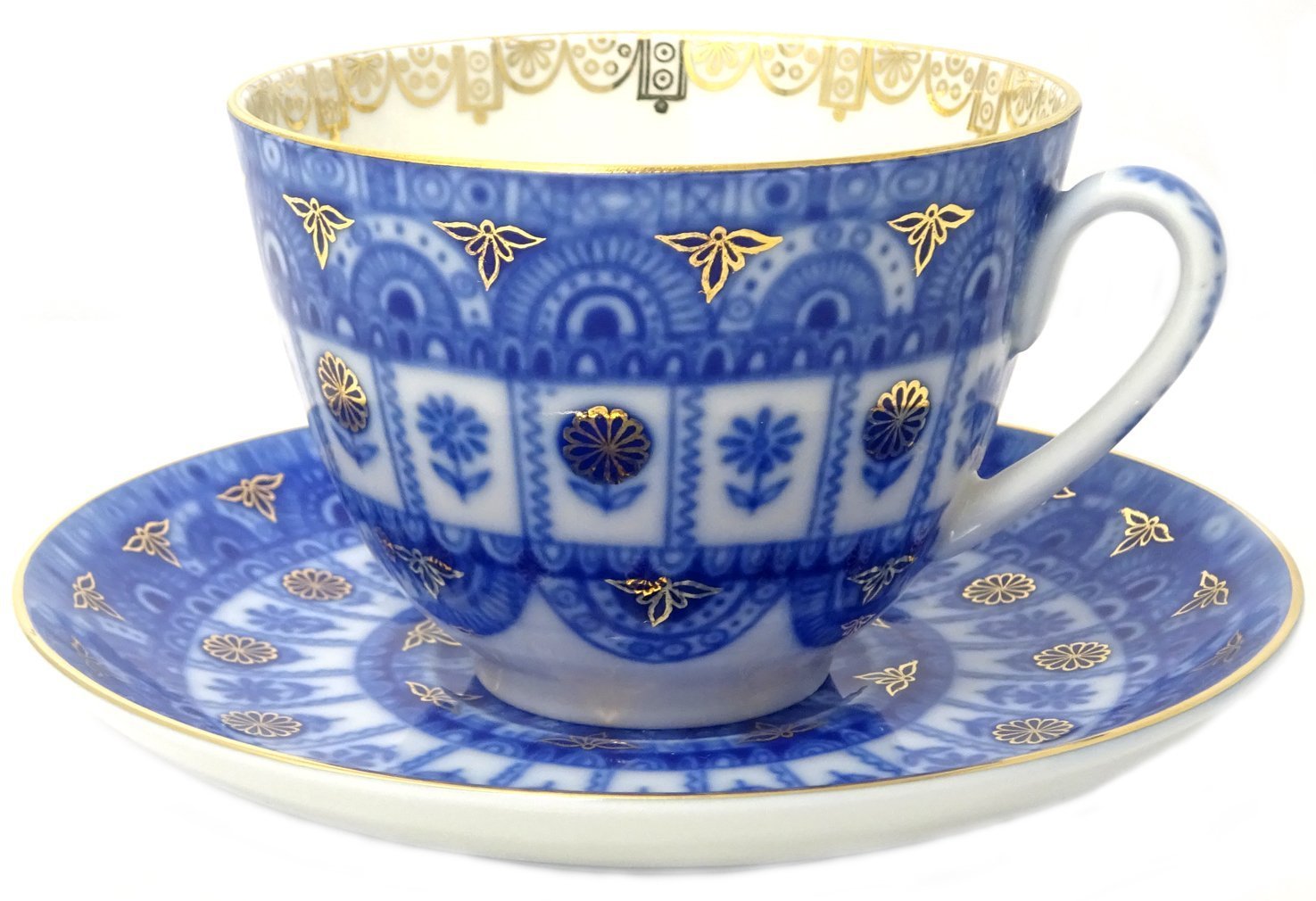 Imperial Lomonosov Porcelain Cup and Saucer Set Collection