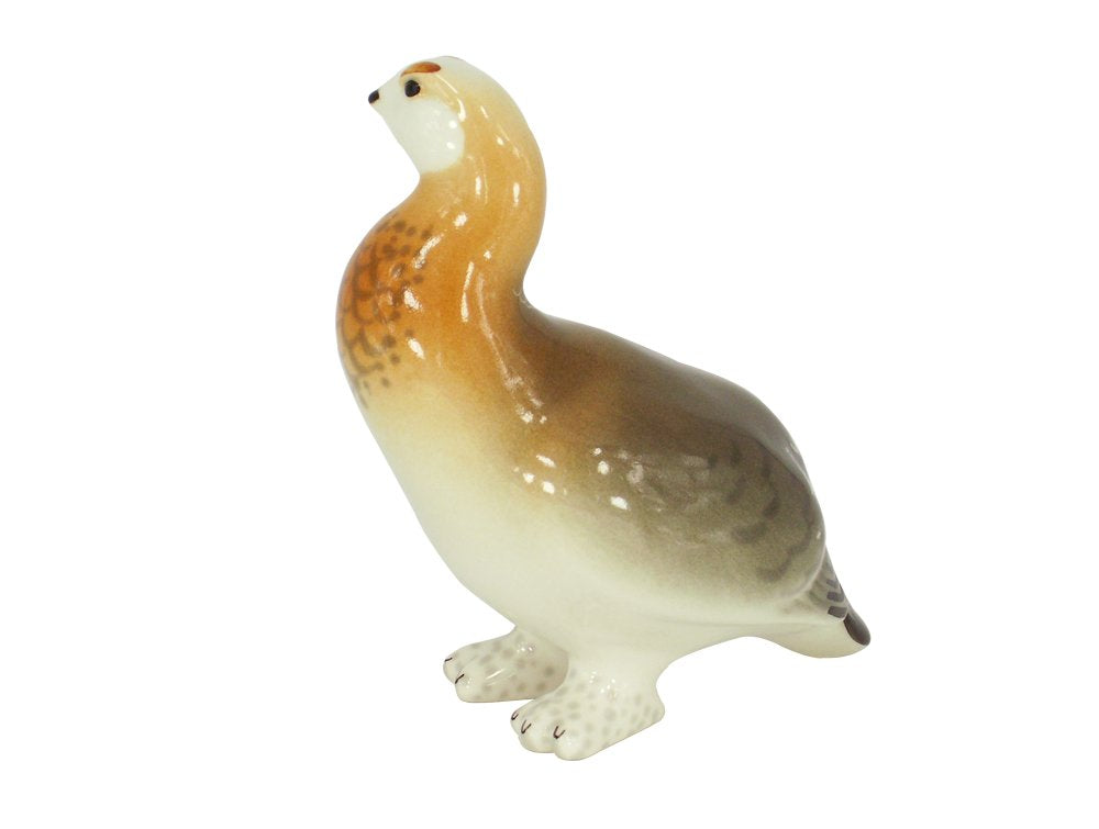 Willow Grouse Bird Lomonosov Porcelain Collectible Figurine