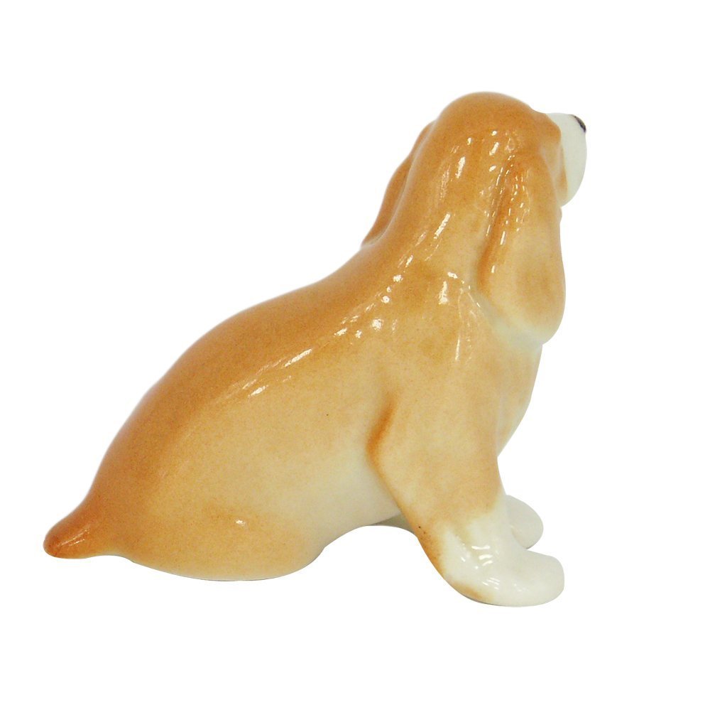 Cocker Spaniel Dog Tiny Lomonosov Porcelain Collectible Figurine