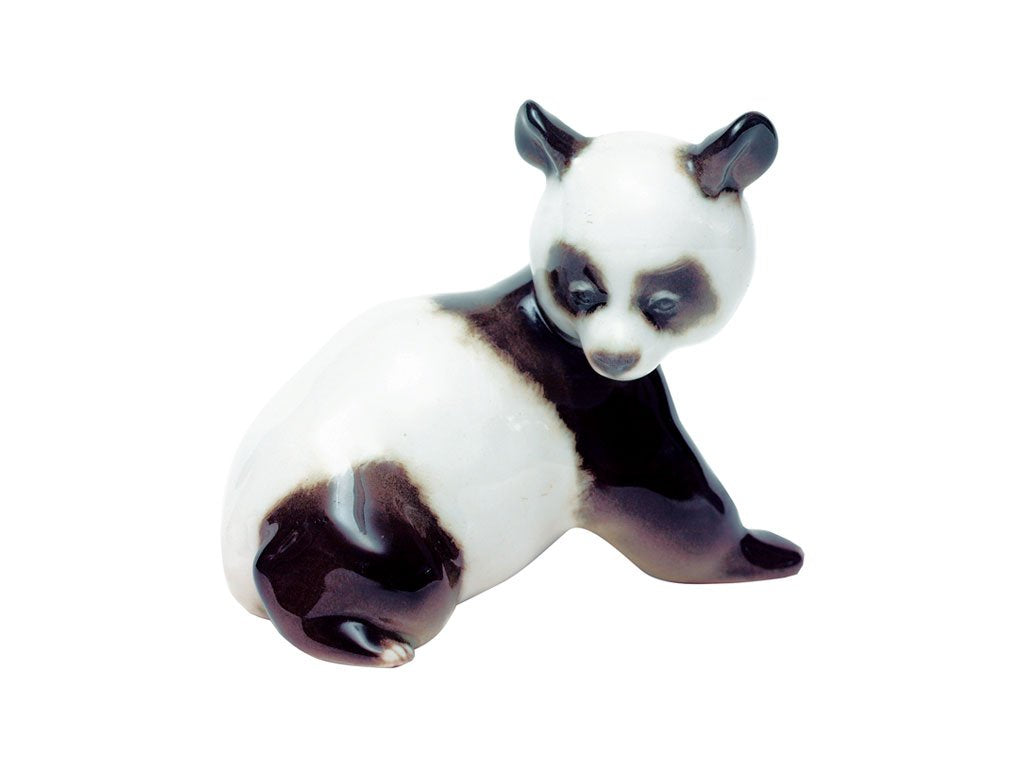 Panda Bamboo Bear Lomonosov Porcelain Collectible Figurine