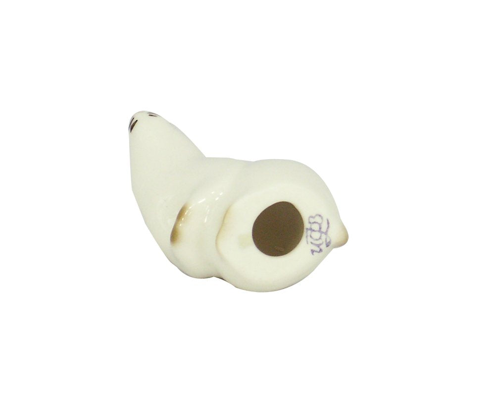 Mouse White Tiny Lomonosov Porcelain Collectible Figurine