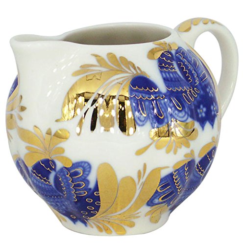 Lomonosov Porcelain Creamer 22 Karat Gold Golden Garden 11.8 fl.oz/350 ml