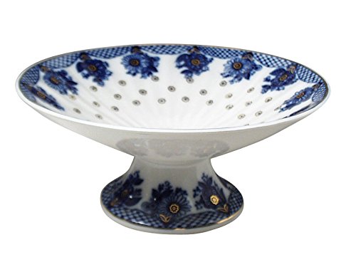 Lomonosov Porcelain Radiant Candy Jam Confectionery Vase Basket 7.6" D