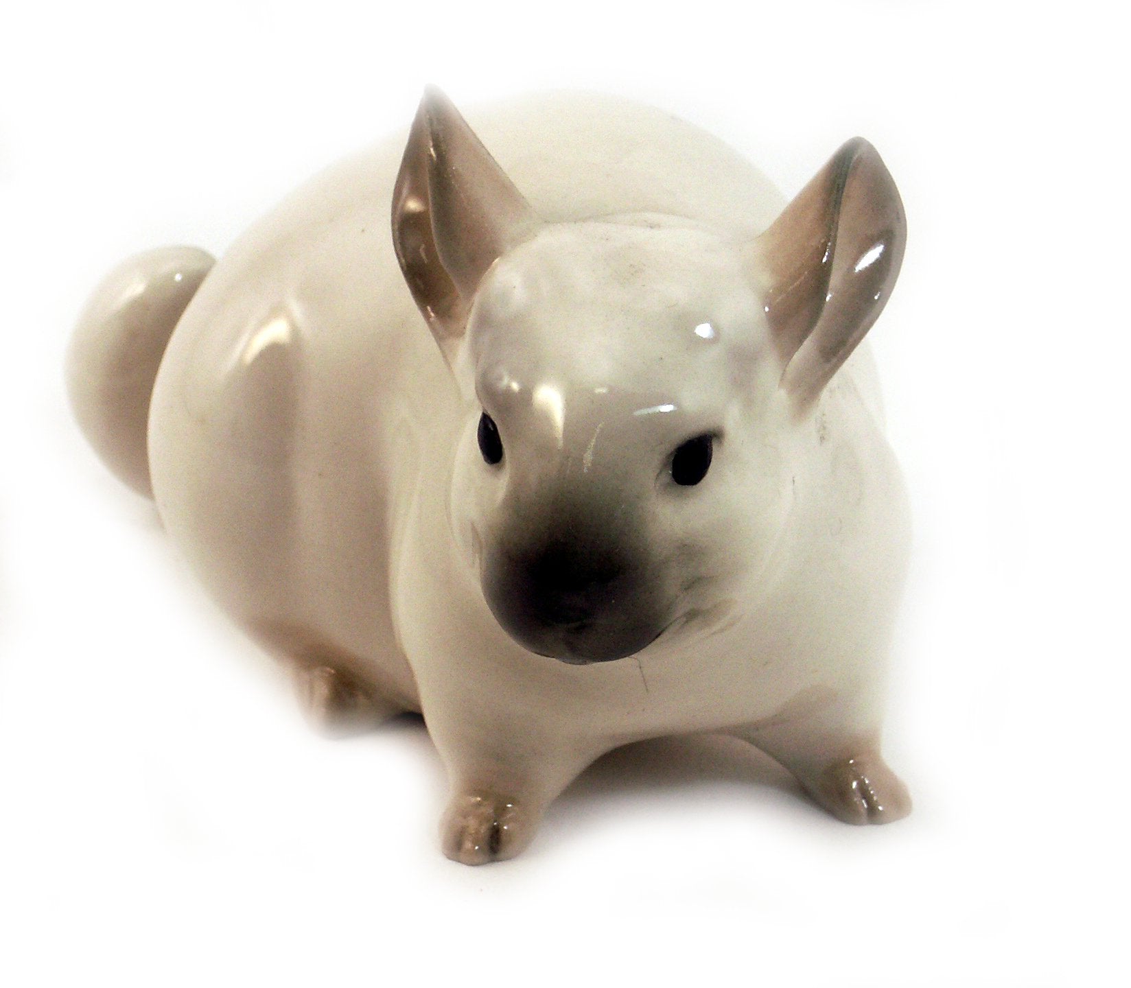 Lomonosov Porcelain Figurine Gray Sweet Chinchilla
