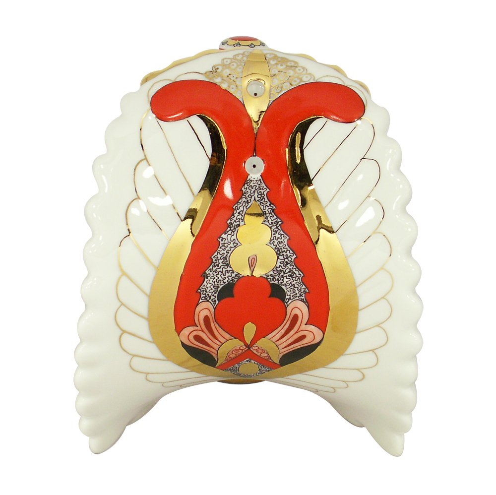 Lomonosov Porcelain Wine Decanter Red Firebird 27 fl.oz/800 ml