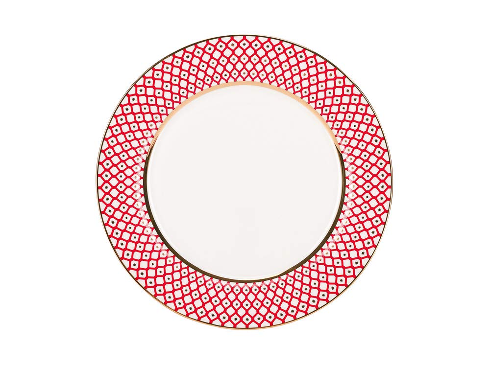 Lomonosov Porcelain Dinner Plate Scarlet v.2 10.6"/270 mm