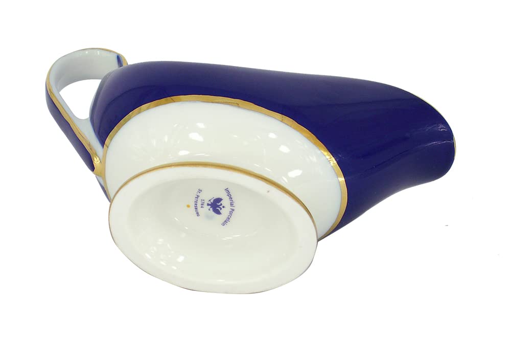Lomonosov Porcelain Gravy Boat Alexandria Classic of Petersburg 9.5 fl.oz/280 ml
