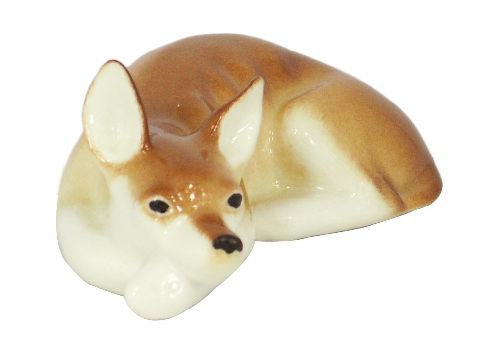 Russkiy Toy Terrier Dog Lomonosov Porcelain Collectible Figurine Sculpture