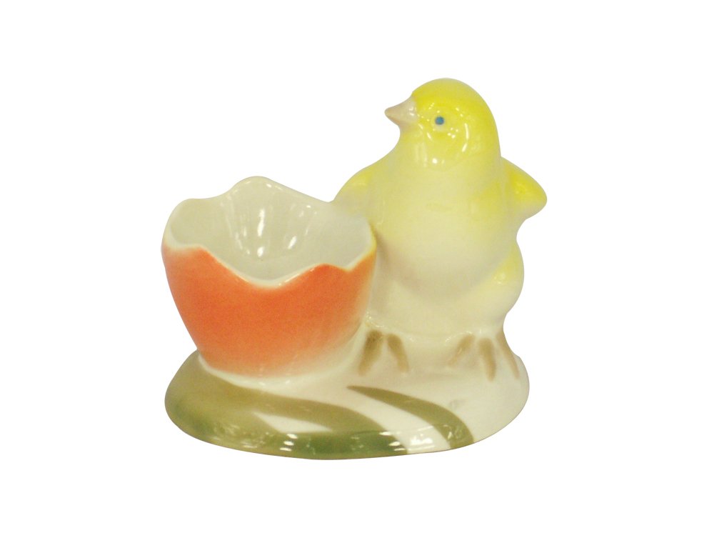 Easter Chicken with Egg Shell Lomonosov Porcelain Figurine