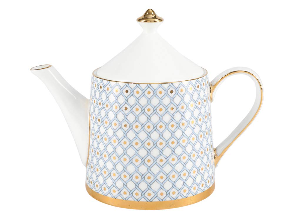 Lomonosov Bone China Porcelain Tea Set Service Azure 10 pc for 4