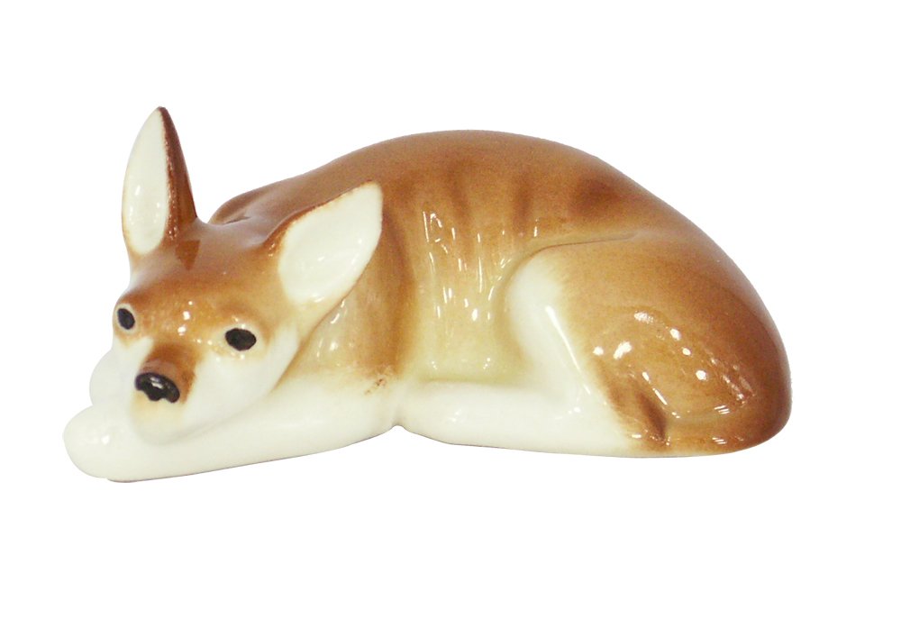 Russkiy Toy Terrier Dog Lomonosov Porcelain Collectible Figurine Sculpture