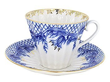 Lomonosov Porcelain Set Tenderness 2pc Cup and Saucer 7.95 oz/235 ml