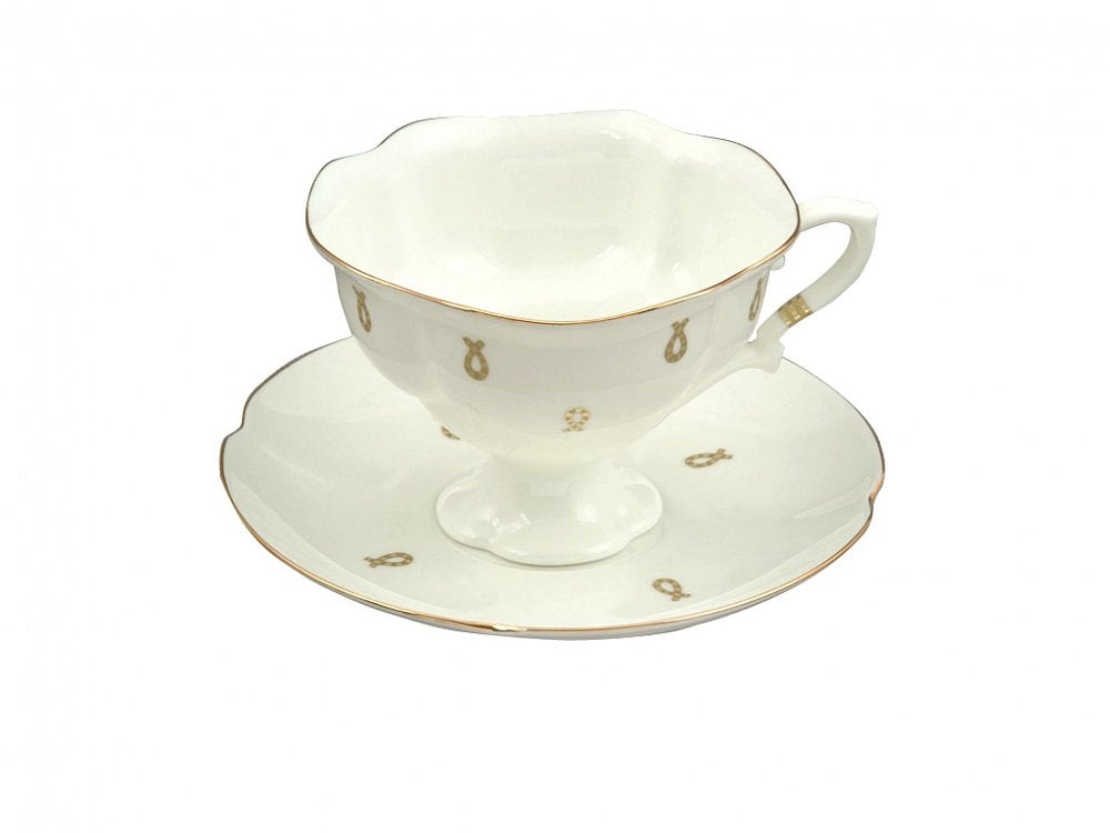 Lomonosov Porcelain Tea Set Service Natasha Eyelets 20 pc