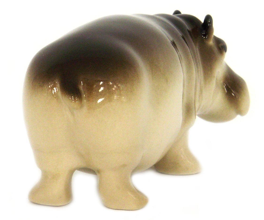 Hippopotamus Female Lomonosov Porcelain Collectible Figurine