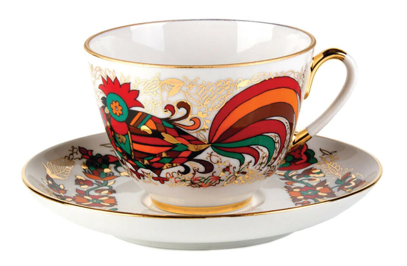 Imperial Lomonosov Porcelain Cup and Saucer Set Collection