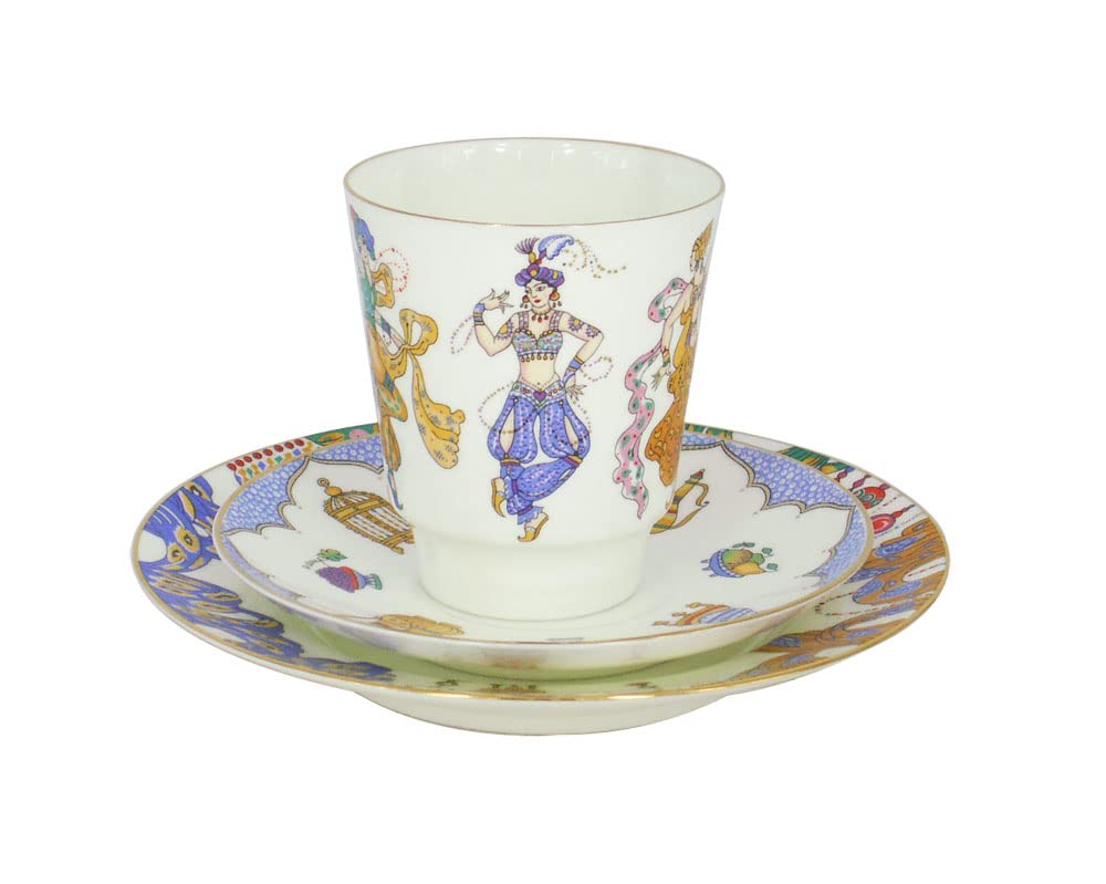 Lomonosov Porcelain Bone China Cup Set May Ballet Scheherazade 5.6 oz/165 ml