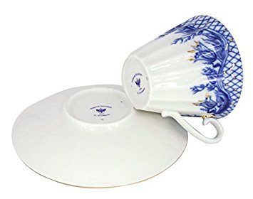 Lomonosov Porcelain Set Tenderness 2pc Cup and Saucer 7.95 oz/235 ml