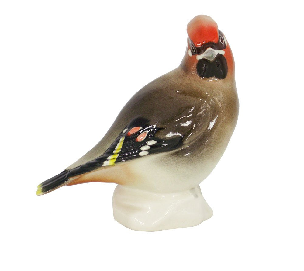 Waxwing Bird #2 Lomonosov Porcelain Collectible Figurine