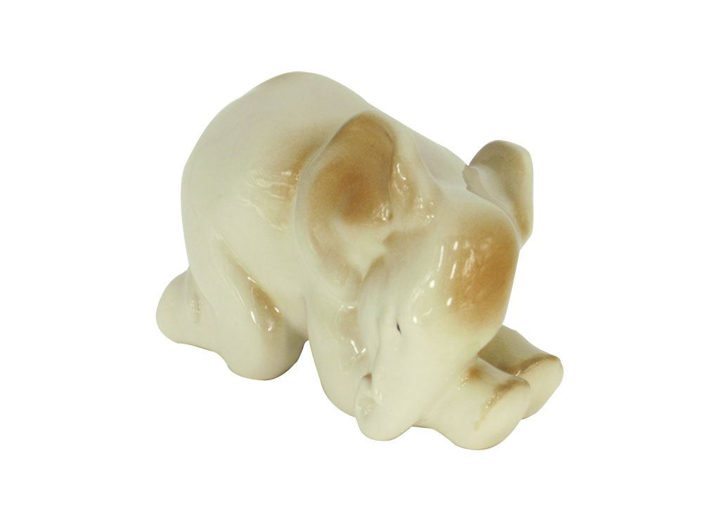 Elephant Baby Sleeping Lomonosov Porcelain Collectible Figurine